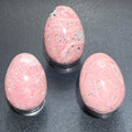 Pink Rhodonite Crystal Egg