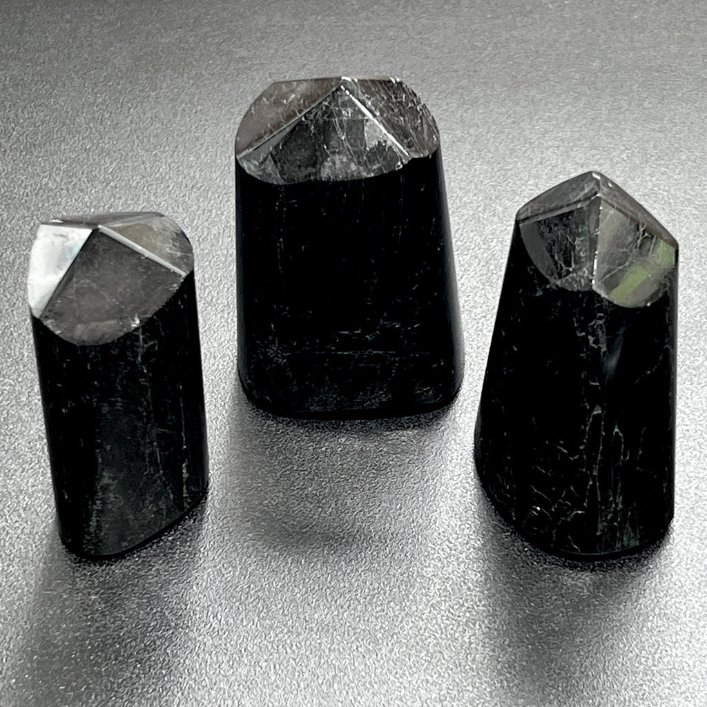 Black Tourmaline Point Tower Statue