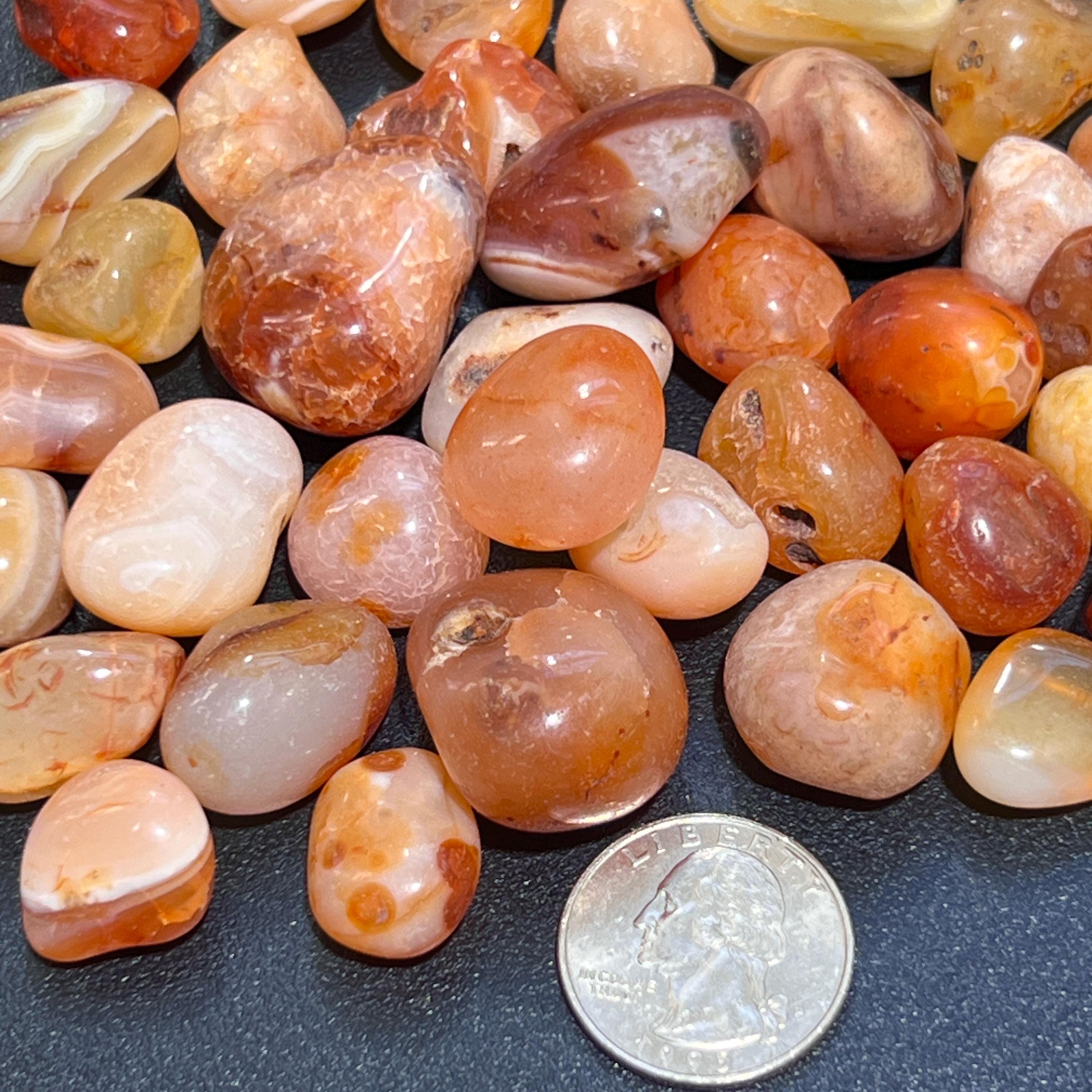 Red Carnelian Agate Tumbled Stones