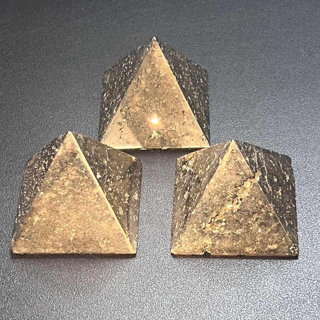 Iron Pyrite Pyramid Crystal