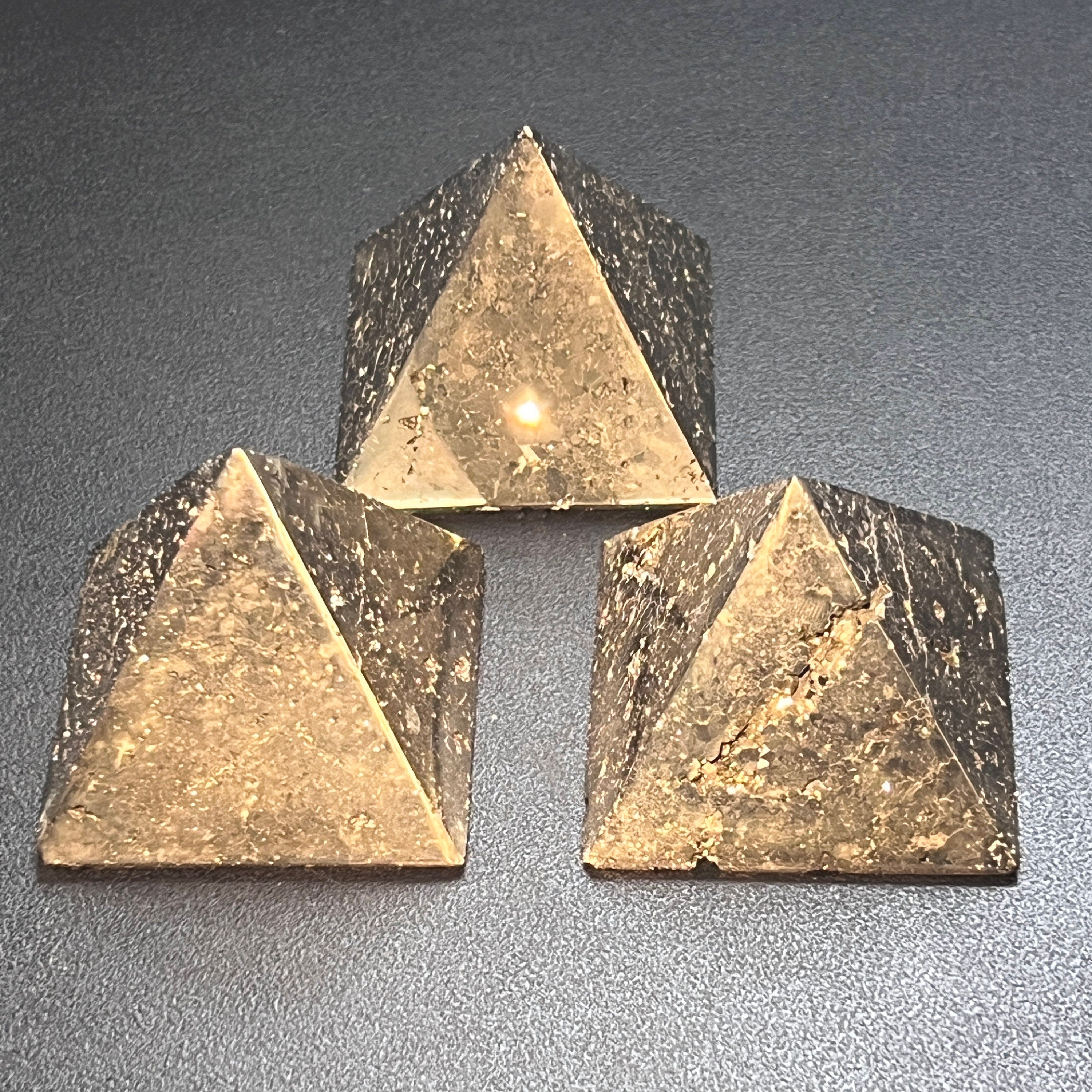 Iron Pyrite Pyramid Crystal