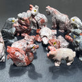 Small Soapstone Animals Miniature Carvings (Packs of 10)