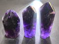Large Extra Quality Dark Amethyst Crystal Point Standing Tower