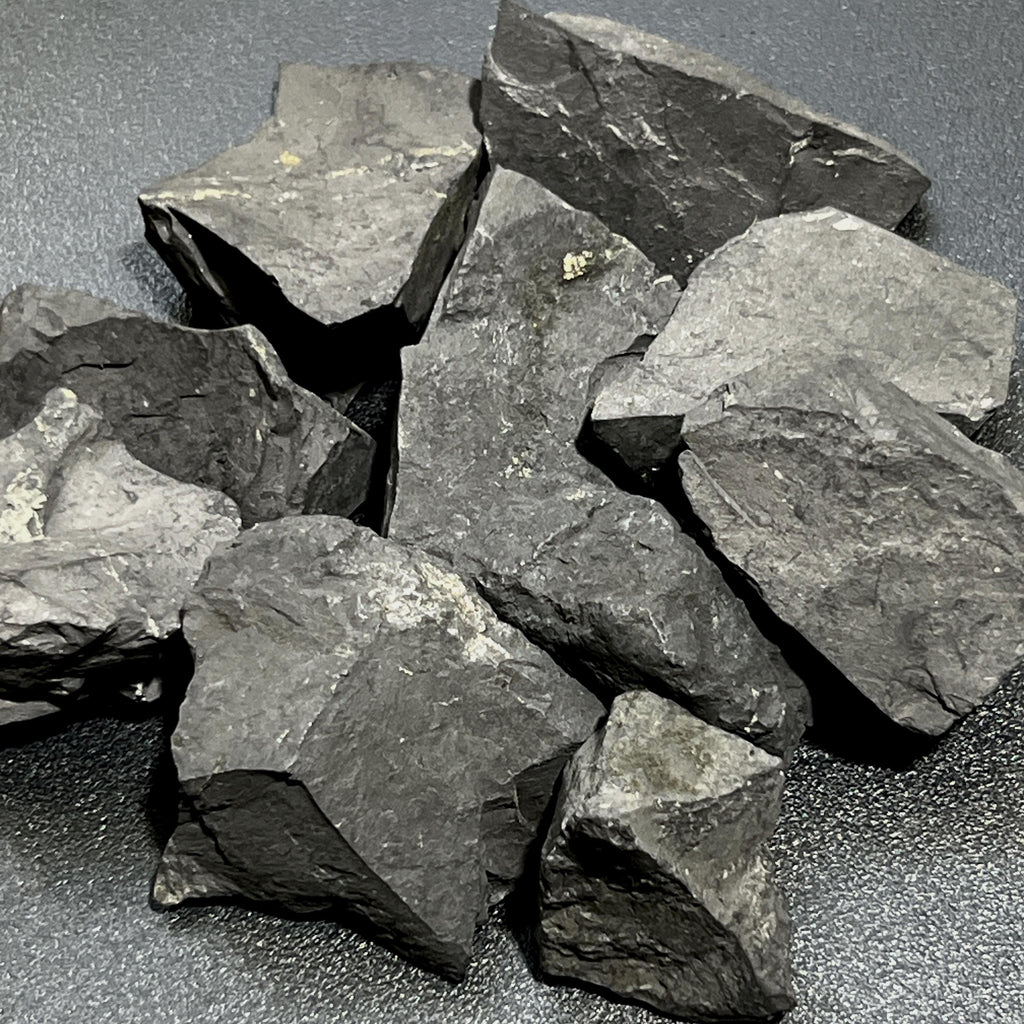 Black Shungite Type-2 Rough Raw Stones