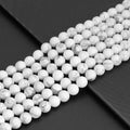 Natural White Howlite Beads, 8mm./10mm, sku#U2159