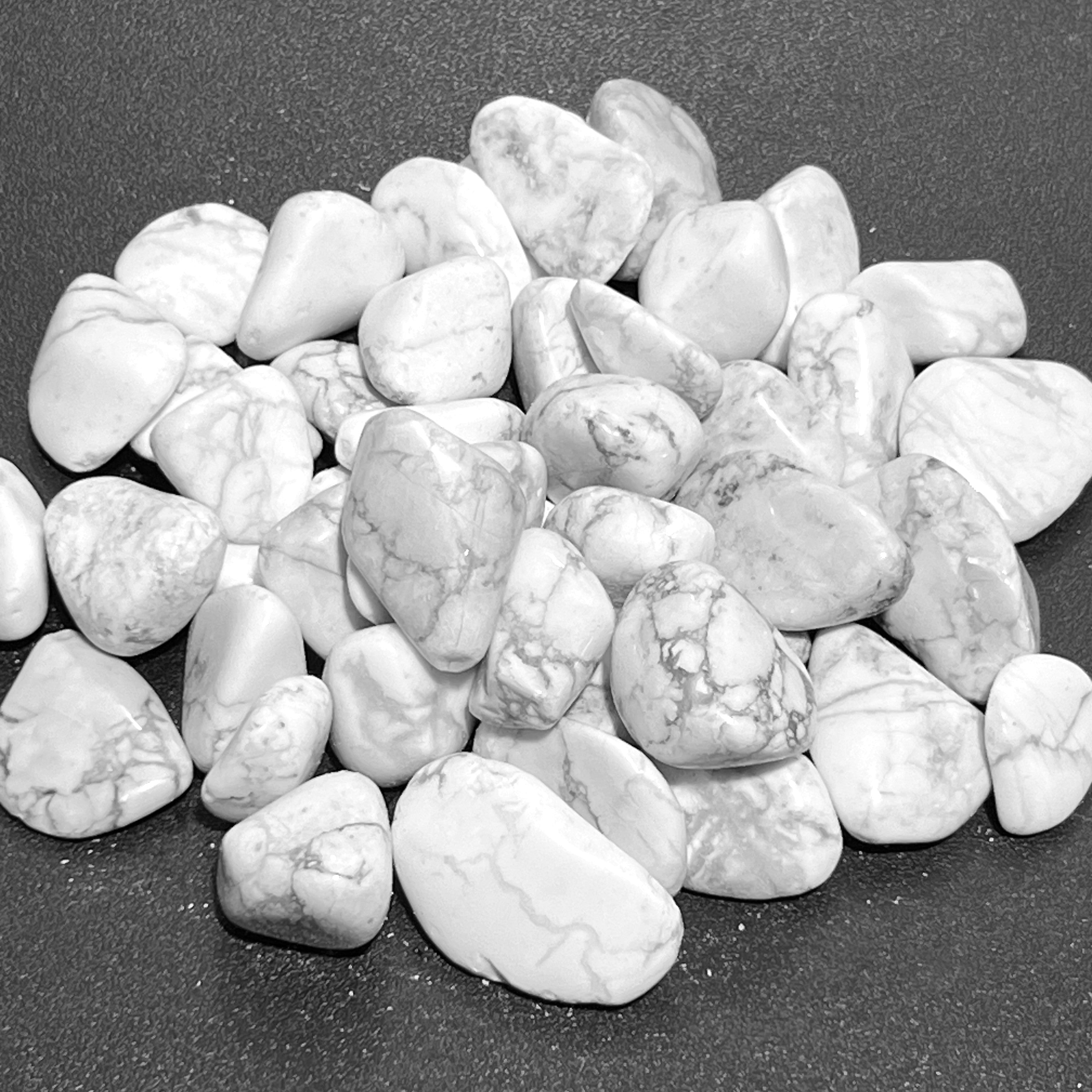 White Howlite Tumbled Stones