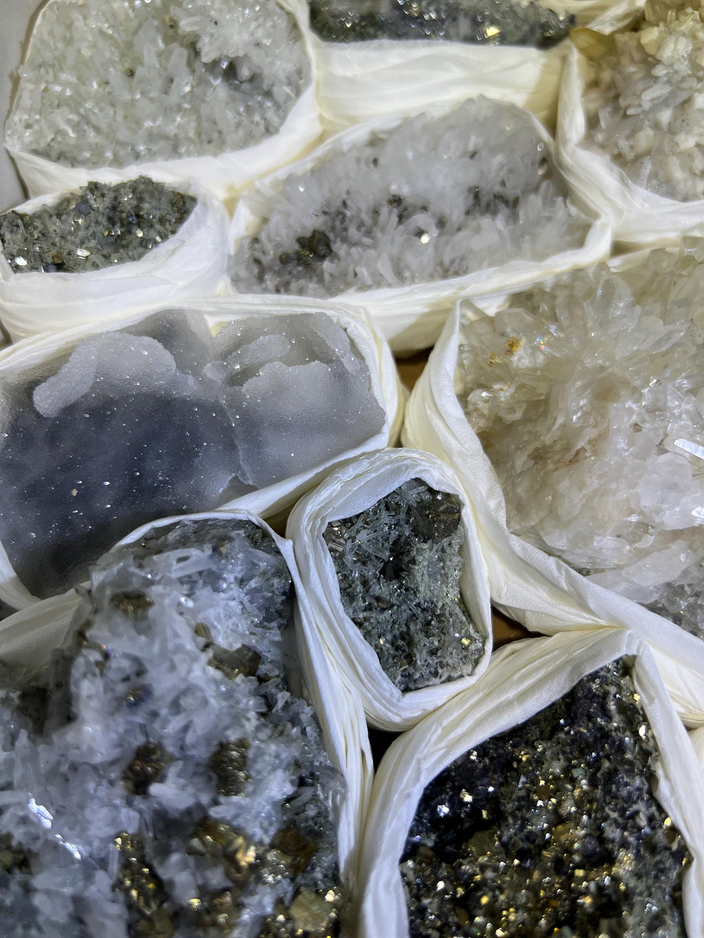 Bolivian Minerals Crystal Mixed Collection (Large 15x10 Inch Flat)