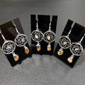Citrine Crystal DreamCatcher Earrings Pair