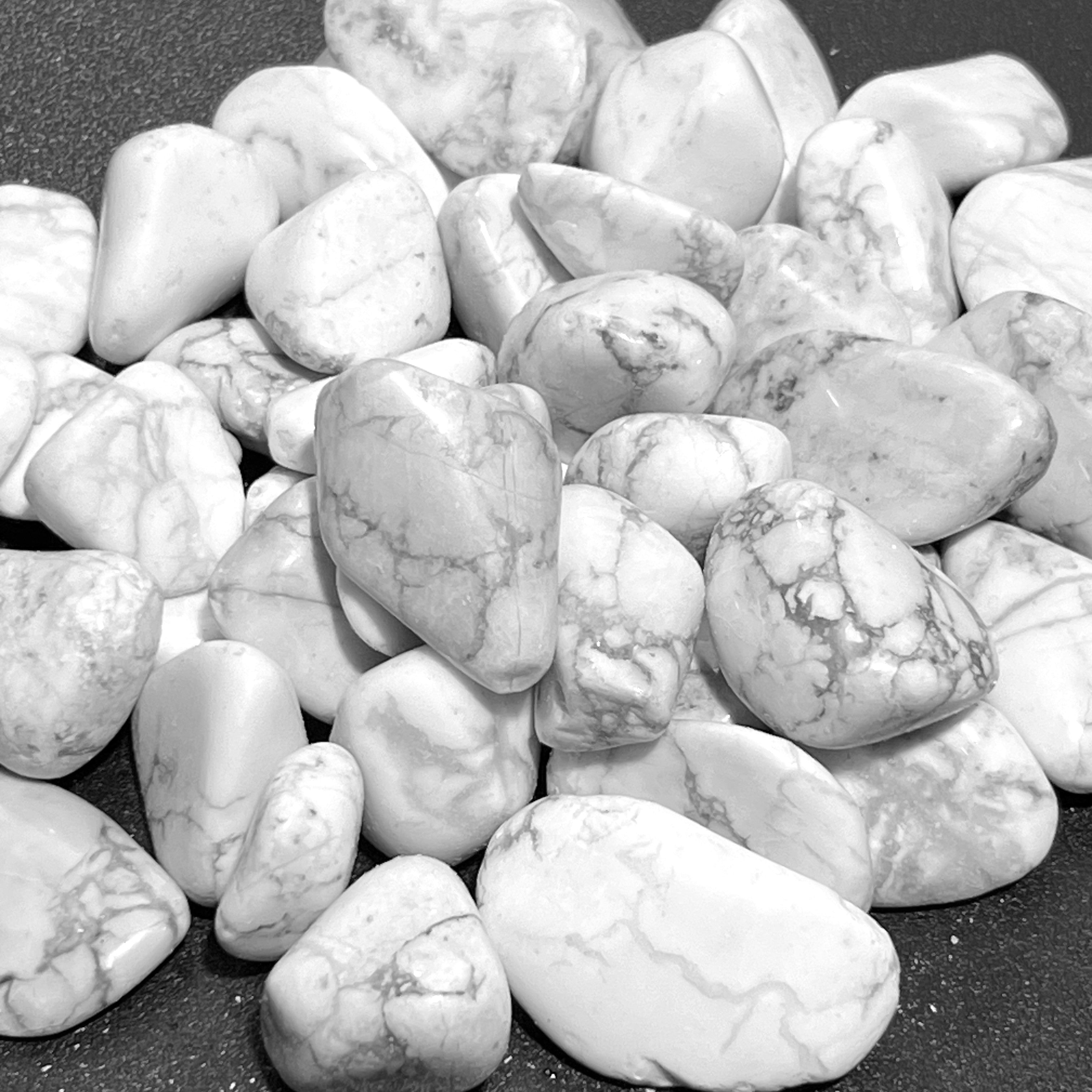 White Howlite Tumbled Stones