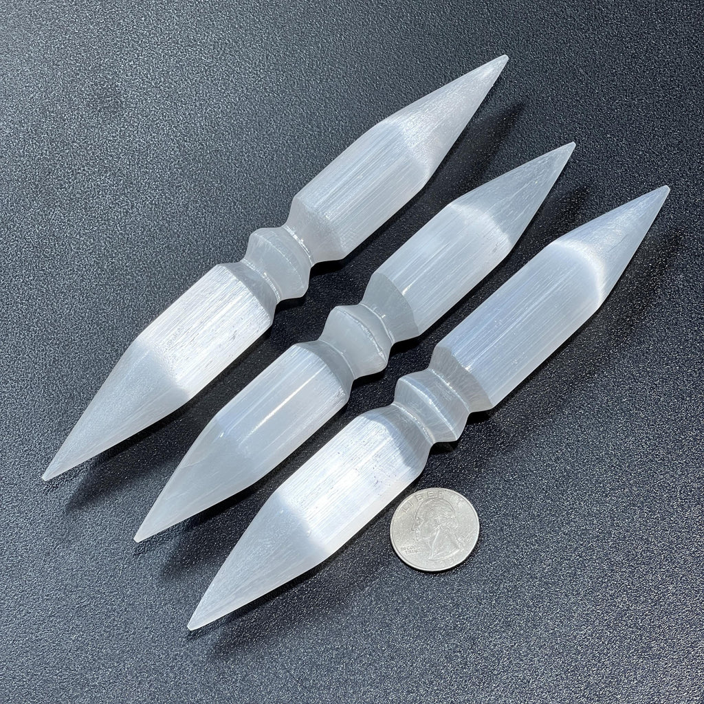 Selenite Crystal Wand Double Point