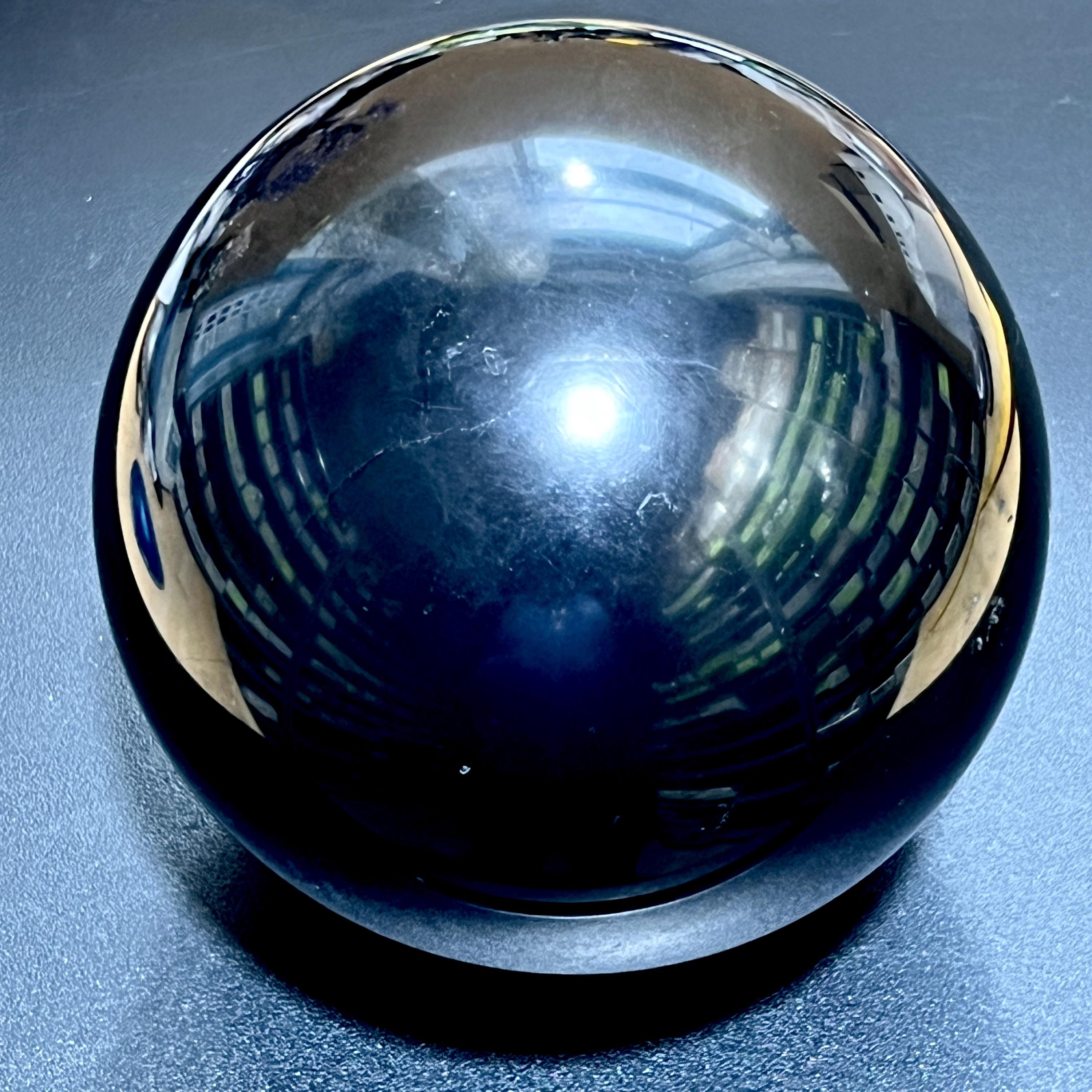 Karelian Black Shungite Sphere (6 Inch Diameter, 9 LBs)