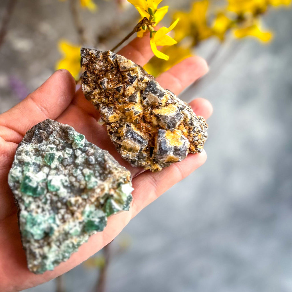 Druzy Dreams Pocket Fluorite Clusters (Color Change) Diana Maria Mine, Fluorescent Fluorite