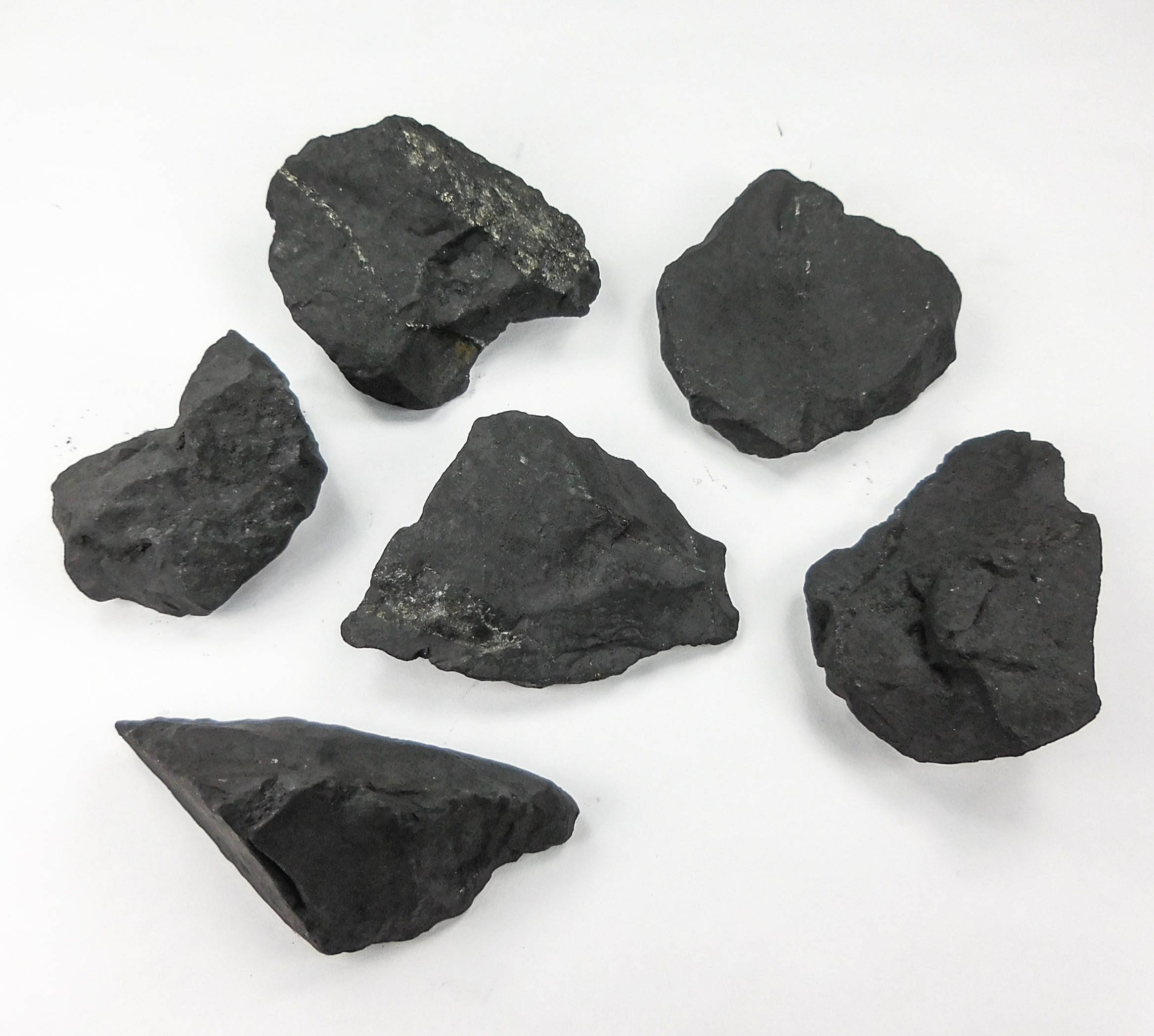 Black Shungite Type-2 Rough Raw Stones