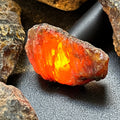 Black Amber Fossilized Tree Resin Raw Stones Mixed Sizes (UV Reactive)