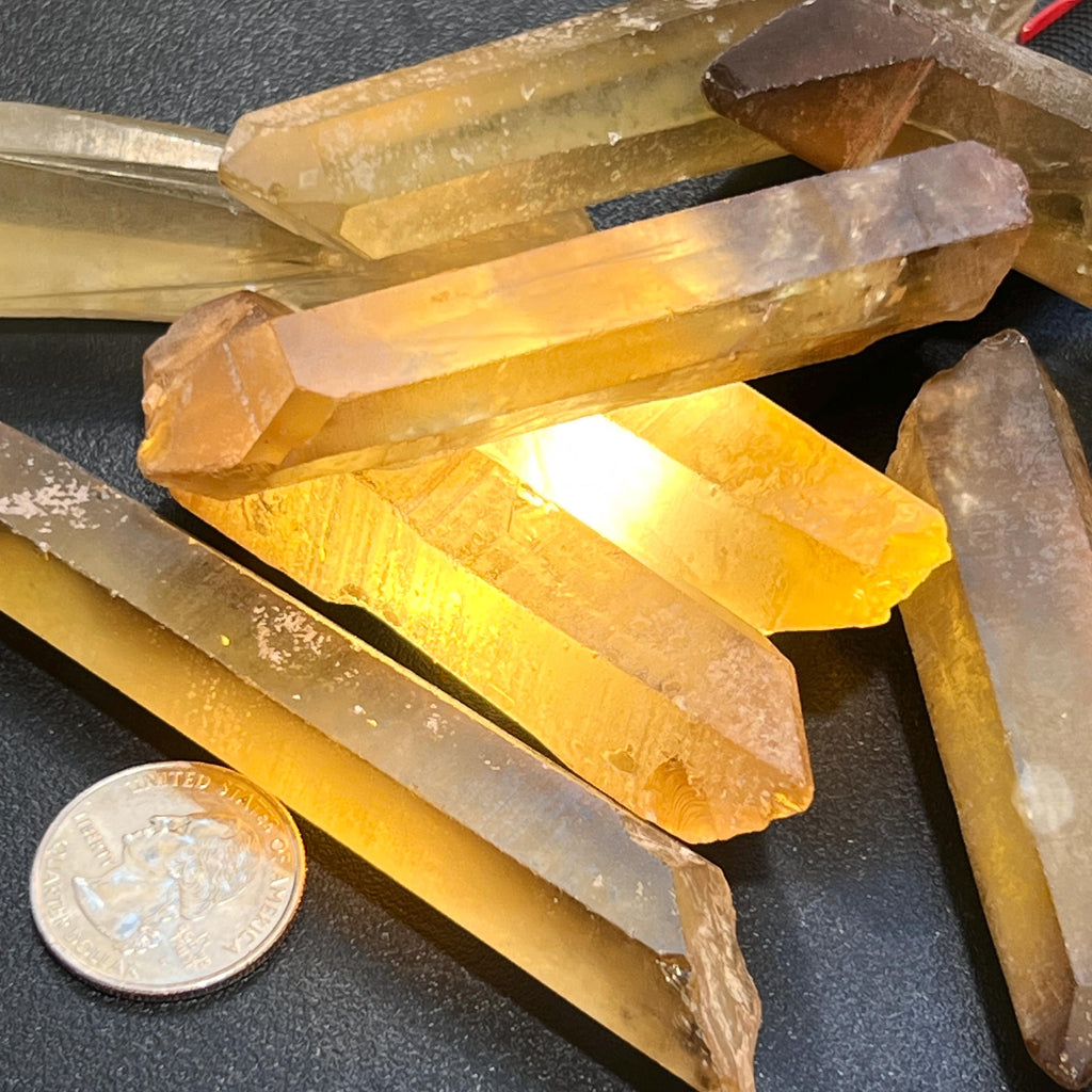 Citrine Crystal Points Extra Large Natural (Single or Double Terminated, 2-4 Inches)