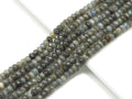 Natural Faceted Rondelle Labradorite Beads, Sku#HY13