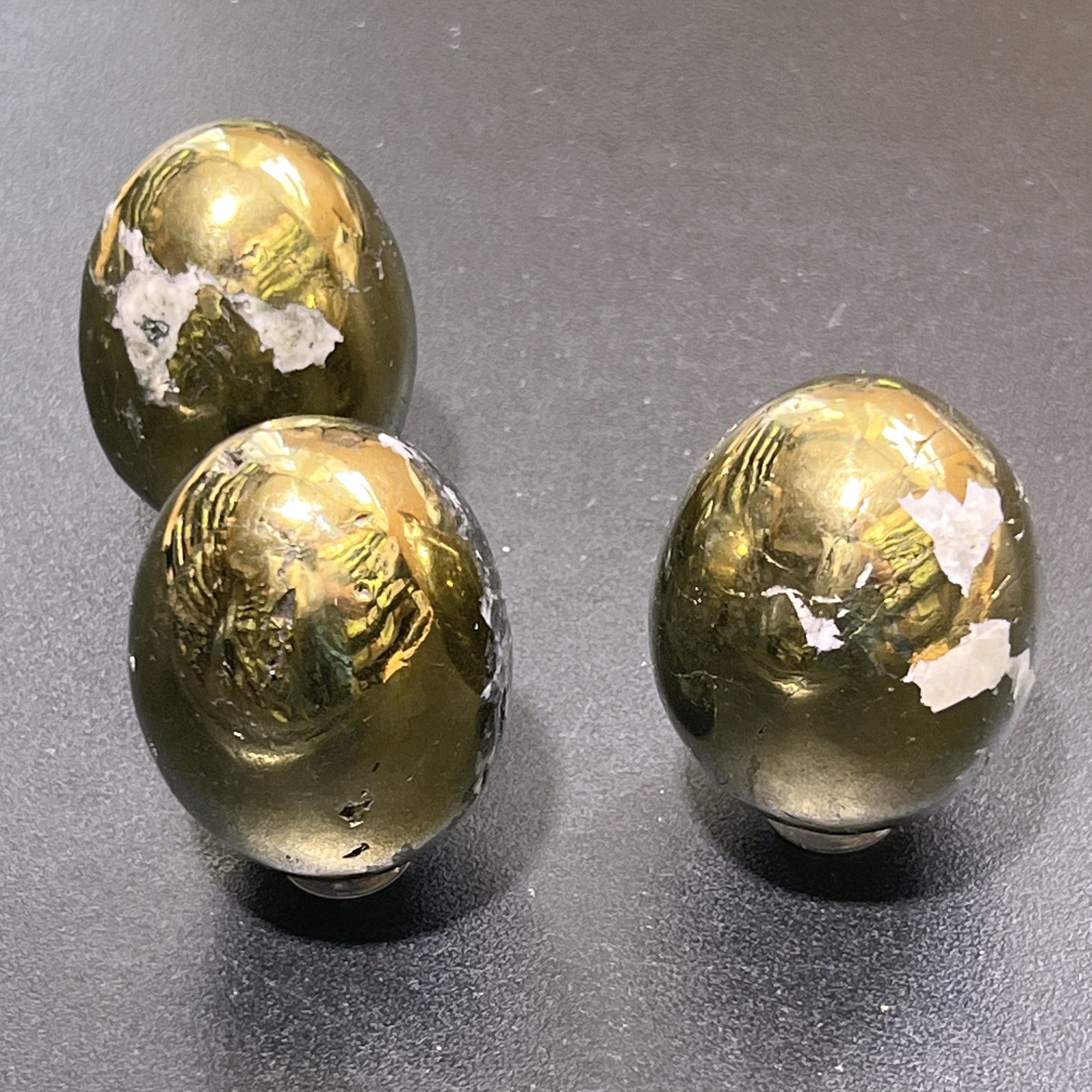 Chalcopyrite Golden Egg Polished Gemstone Décor