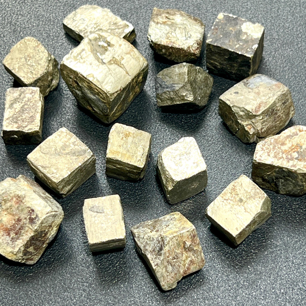 Gold Iron Pyrite Raw Crystal Cubes Fools Gold (By The Piece or Pound)