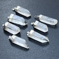 Quartz Crystal Point Pendant (Silver Plated)