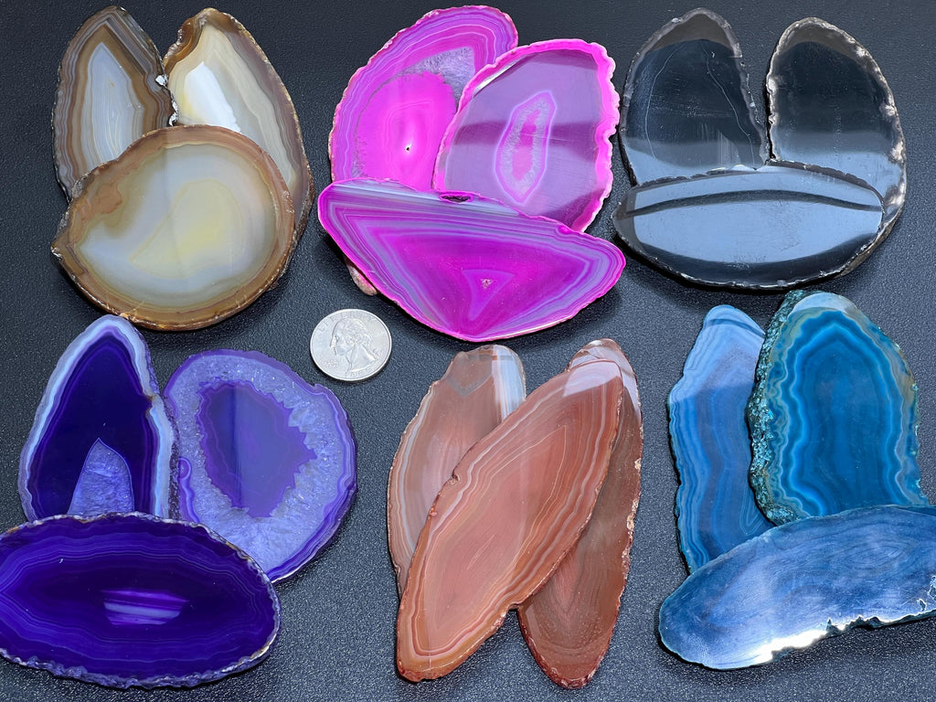 Oval Agate Slices (1 Pound, 3.5-4.5 Inches)