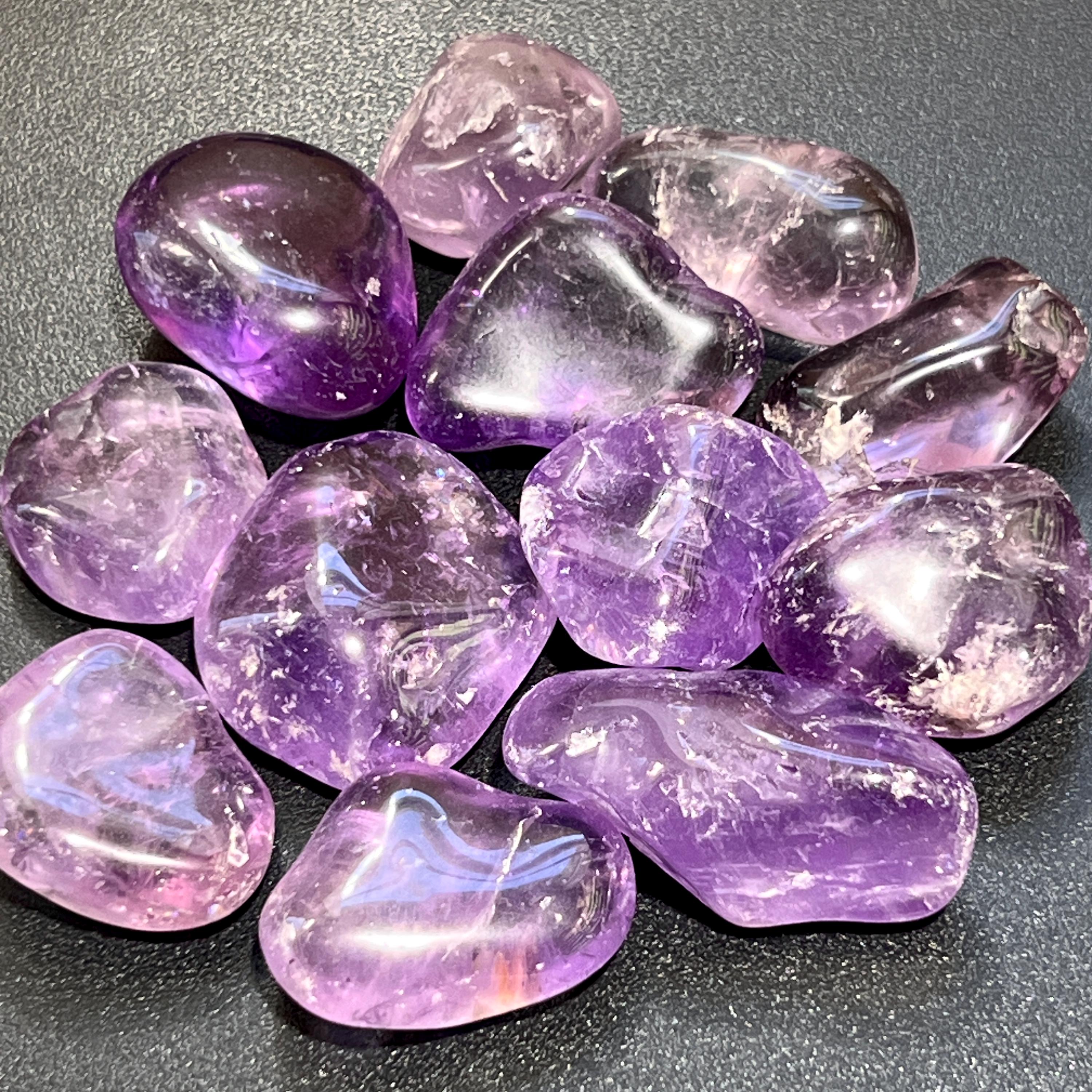 Purple Amethyst Large Tumbled Crystals