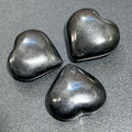 Black Onyx Puffy Heart Crystal Carving
