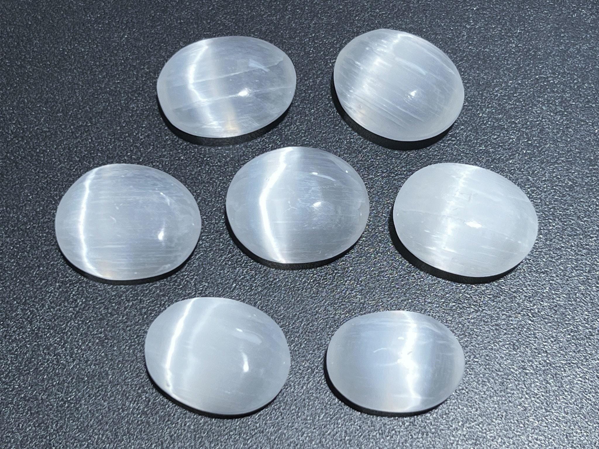 Selenite Crystal Mini Palm Stone Orbs