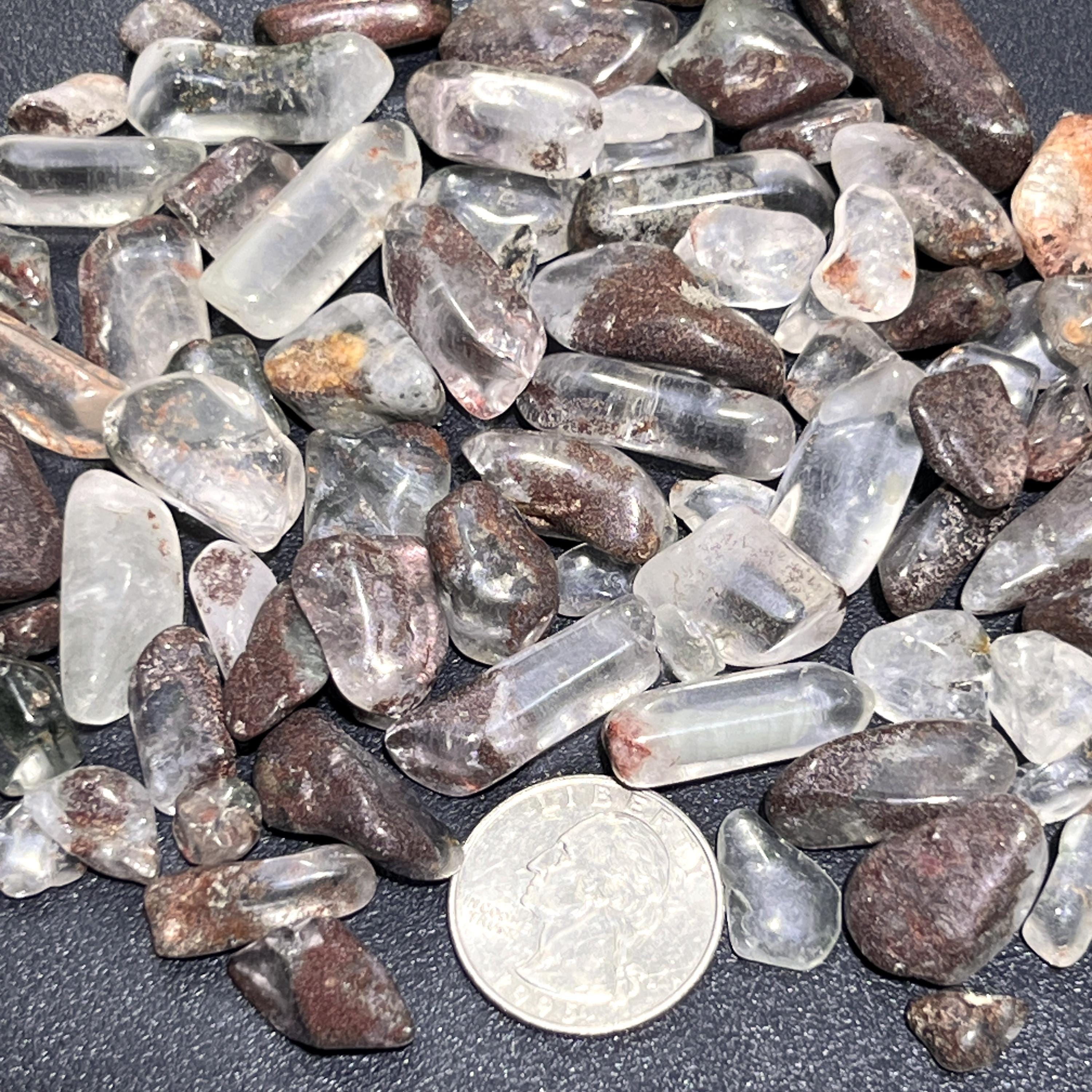 Garden Quartz Crystal (Mystical Lodolite) Small Tumbled Stones