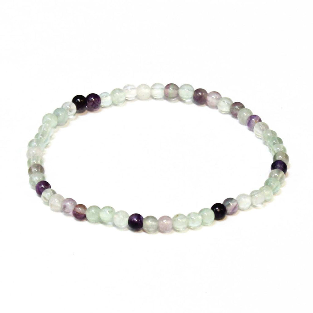 Fluorite Round Bead Bracelet - Psychic Awakening