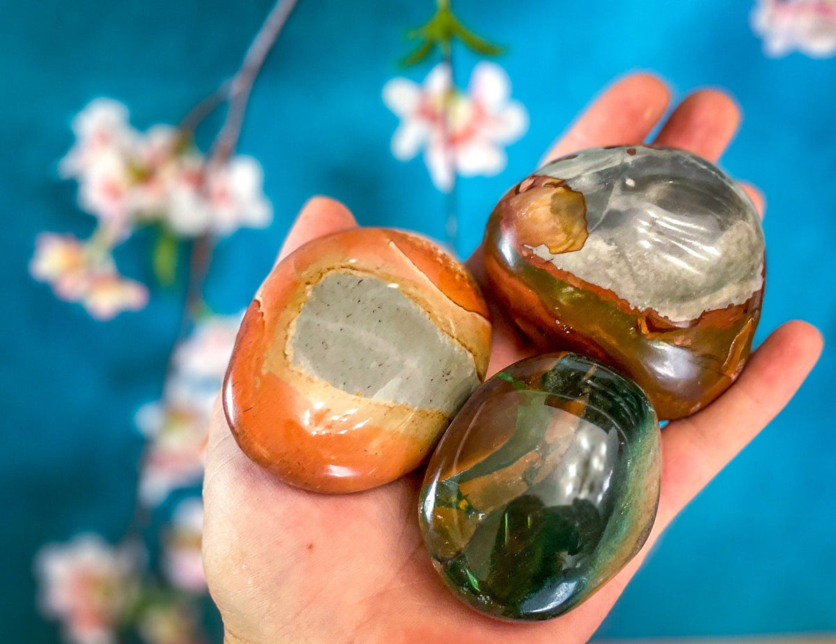 Polychrome Jasper Palmstones