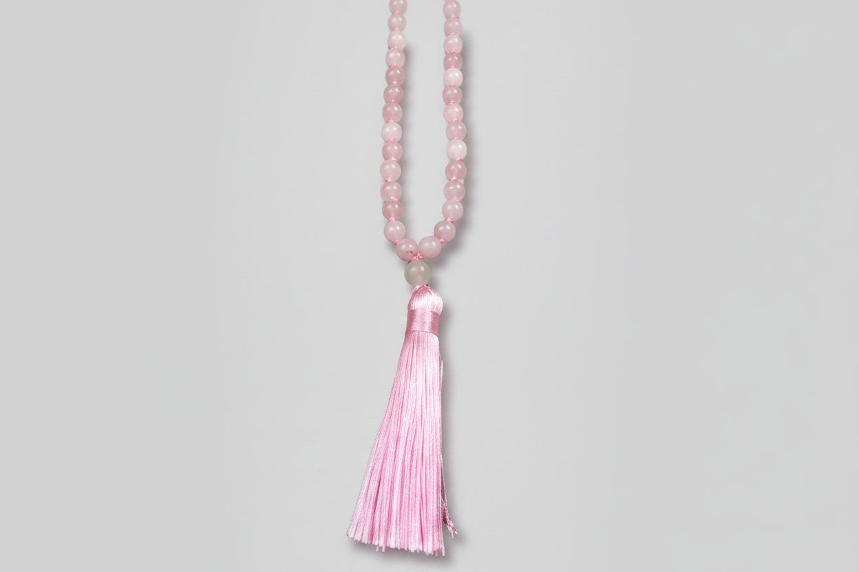 Rose Quartz Mala Necklace
