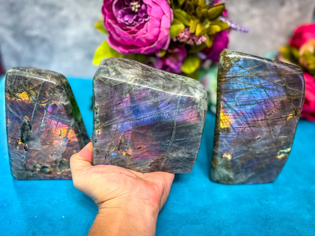 2 Lb+ Purple Labradorite crystal Freeform, Rainbow Labradorite, White Labradorite