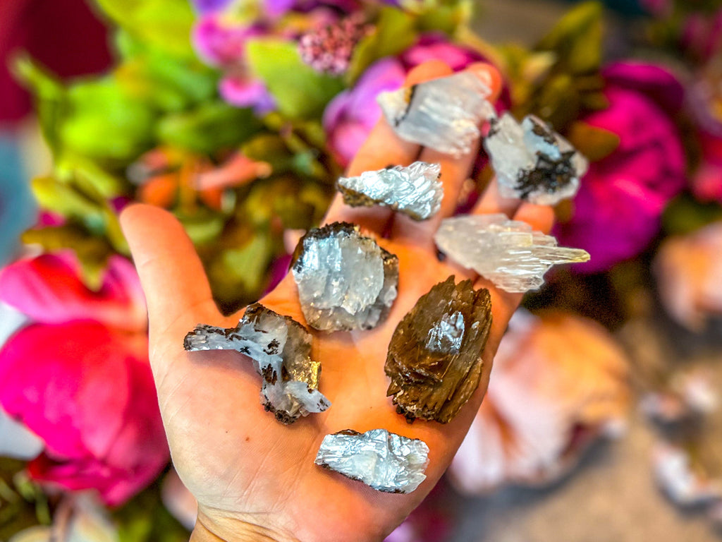 Raw Blue Barite Crystal Specimens