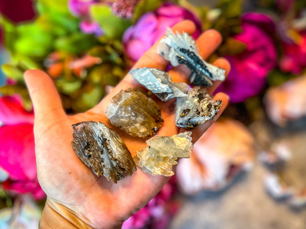 Raw Blue Barite Crystal Specimens