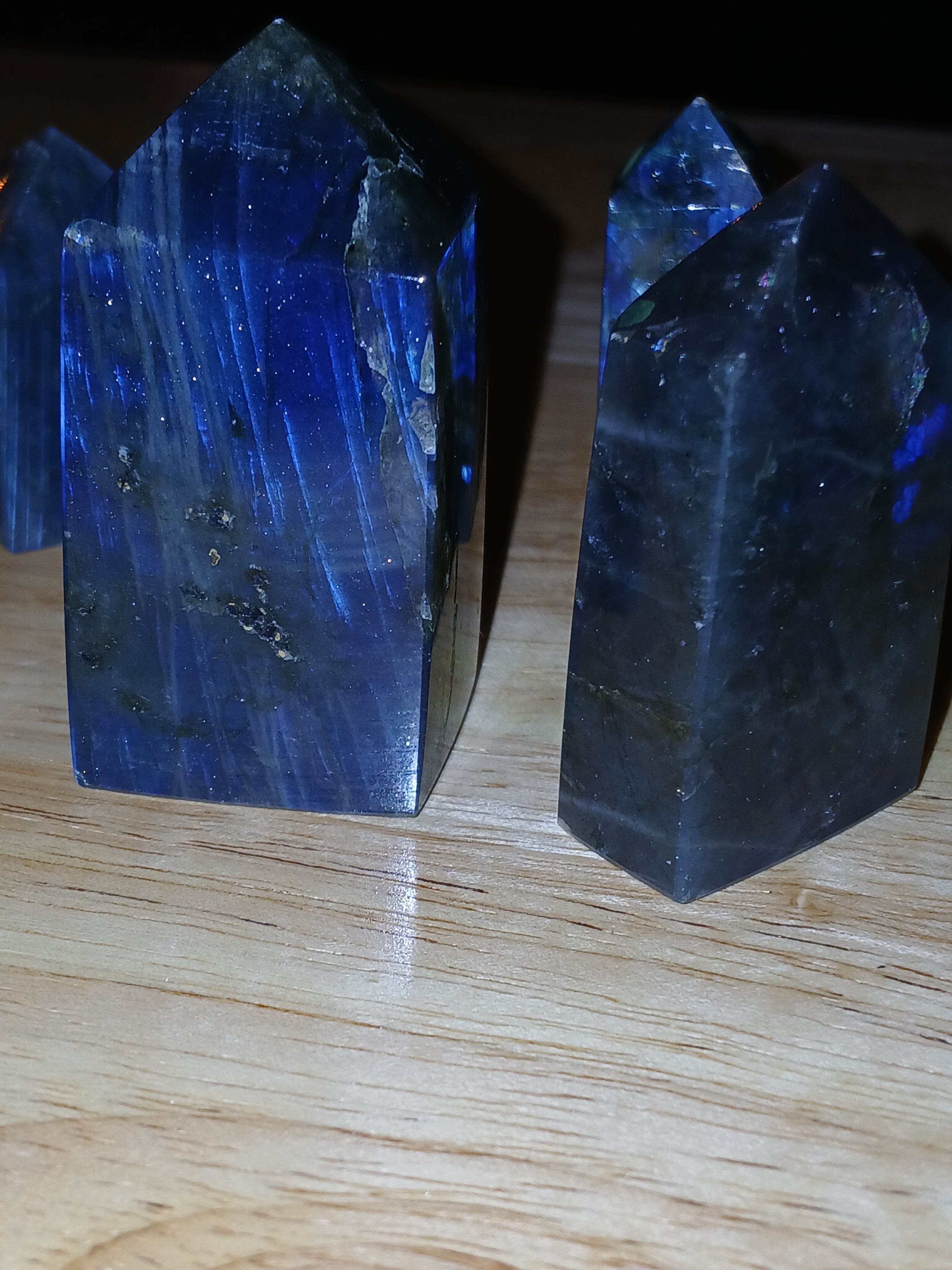 High Flash Labradorite Mini Towers