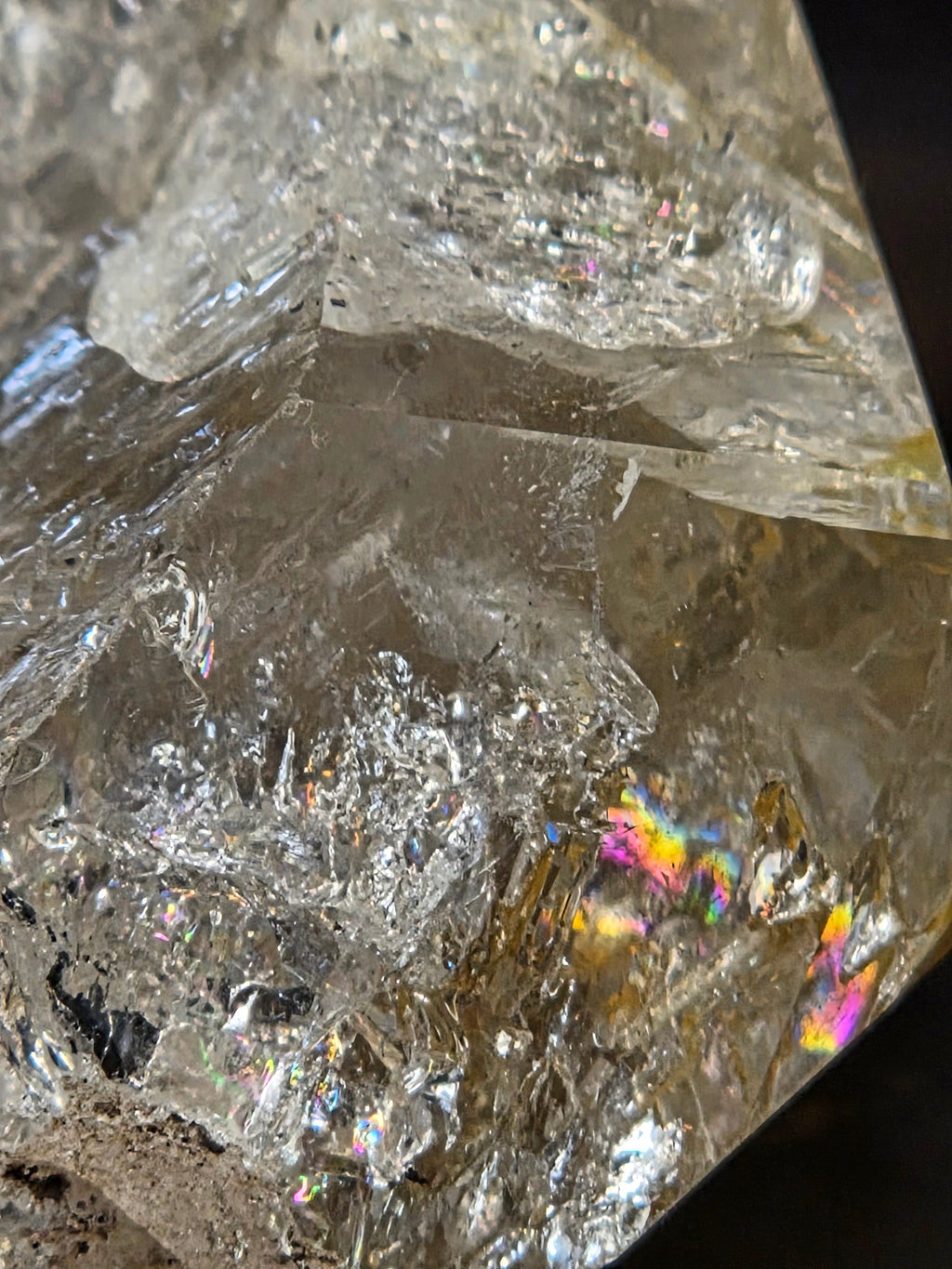 Herkimer Diamond with Golden Healer