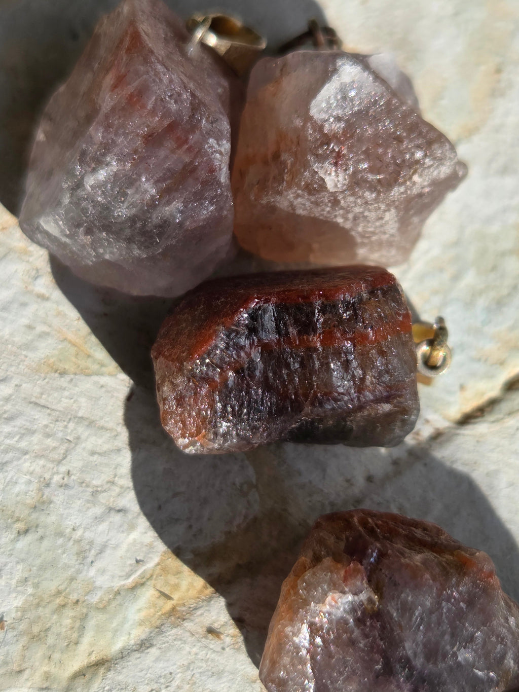 Super 7 (Melody Stone) Pendant – Rough (.5") or Polished Slice (1") • Spiritual Awakening & Harmony