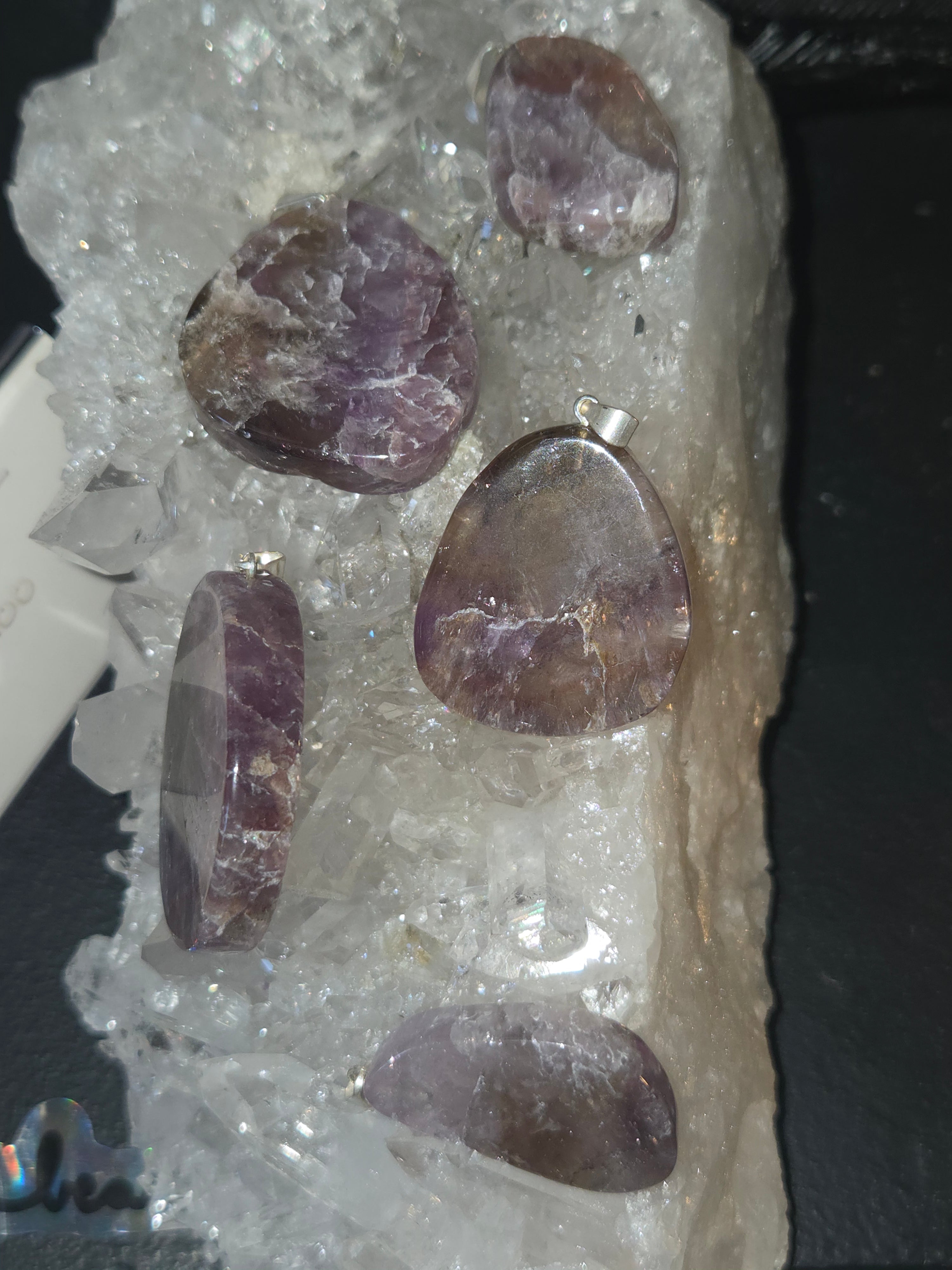 Super 7 (Melody Stone) Pendant – Rough (.5") or Polished Slice (1") • Spiritual Awakening & Harmony