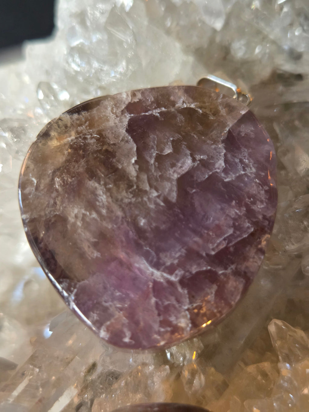 Super 7 (Melody Stone) Pendant – Rough (.5") or Polished Slice (1") • Spiritual Awakening & Harmony