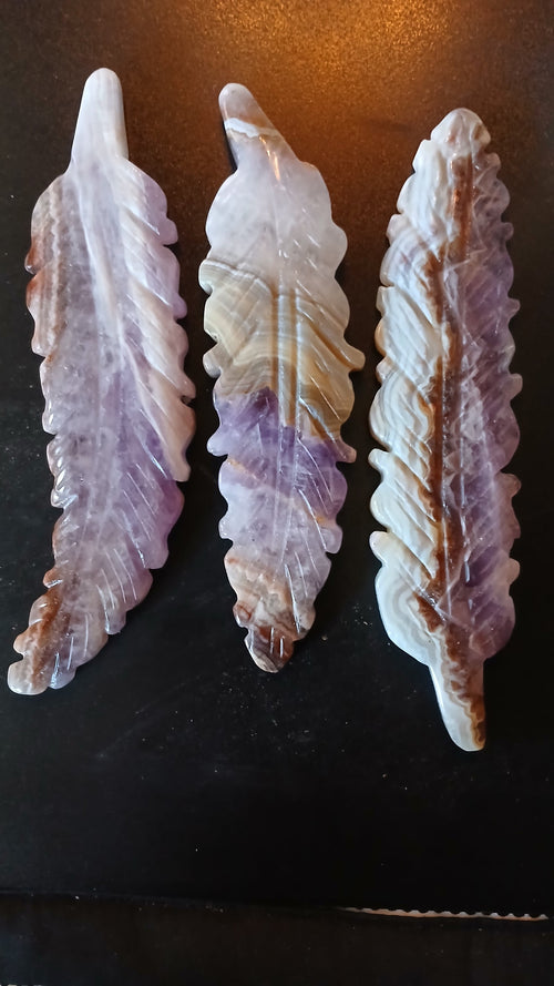 Amethyst Agate Feather